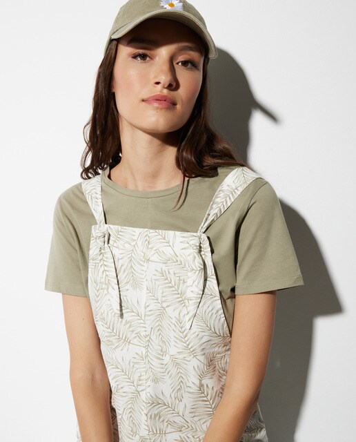 Peto de mujer corto de lino · Easy Wear · El Corte Inglés