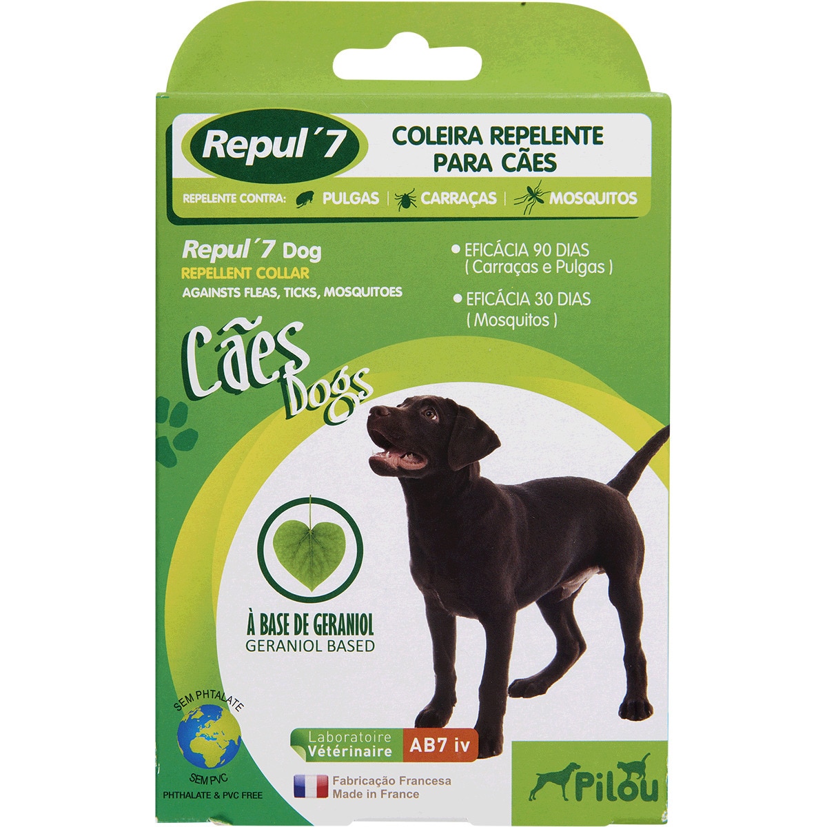 Coleira Repelente para Cão 60 cm embalagem 1 unidade