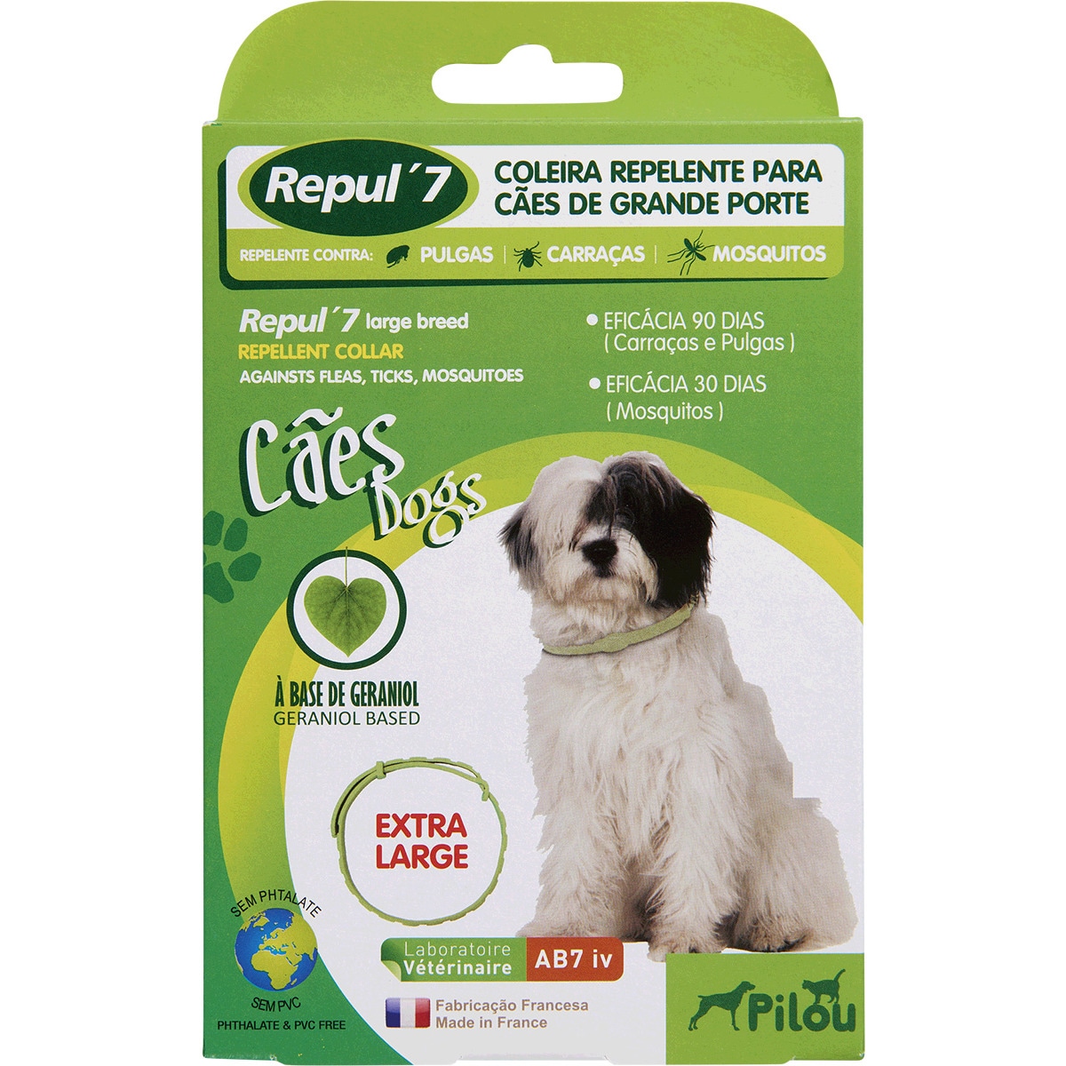 Coleira Repelente para Cão Grande Porte 75 cm embalagem 1 unidade