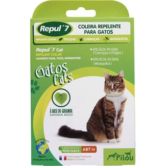 Coleira Repelente para Gato 35 cm embalagem 1 unidade - Repul'7