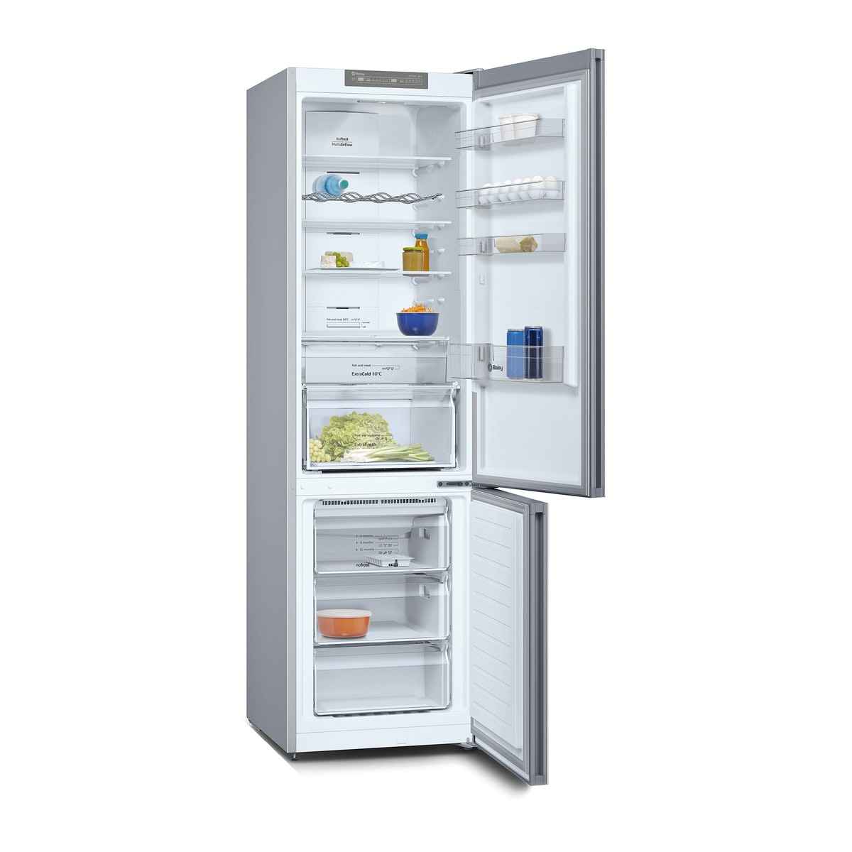 Frigorífico combi Balay No Frost con acabado cristal  - 3KFD765BI Cristal blanco-2