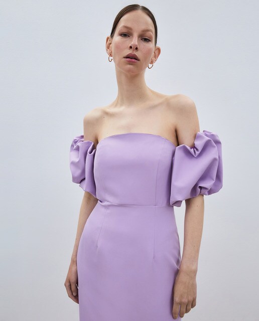 Vestido corto con manga abullonada · Fórmula Joven · El Corte Inglés