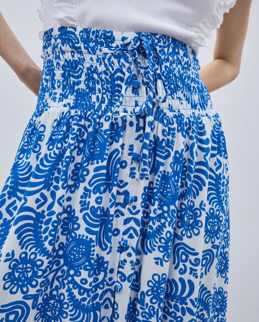 Falda larga con estampado abstracto · Fórmula Joven · El Corte Inglés