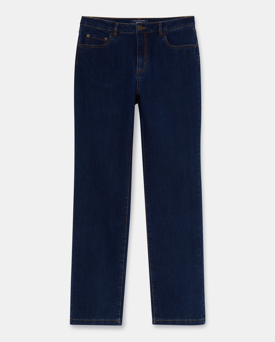 Jeans Regular com 5 Bolsos Azul pálido-5