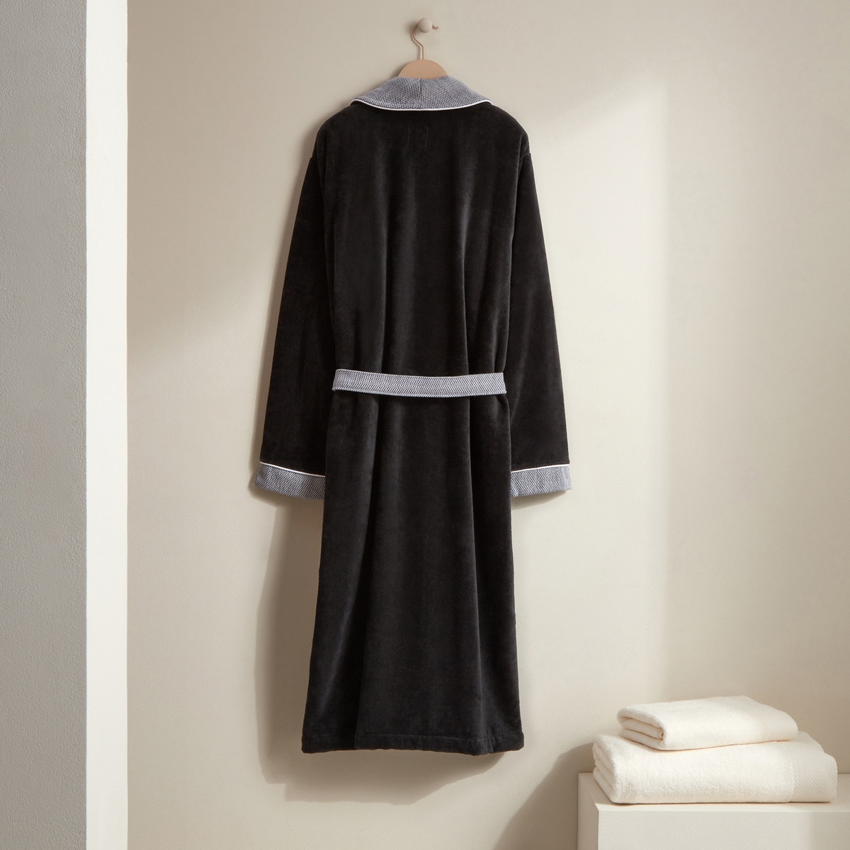 Roupão Smoking de Algodão Lord - 420 g/m2 Ónix-4