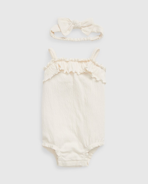 Imagen 0 de Set de body y diadema de bebé niña