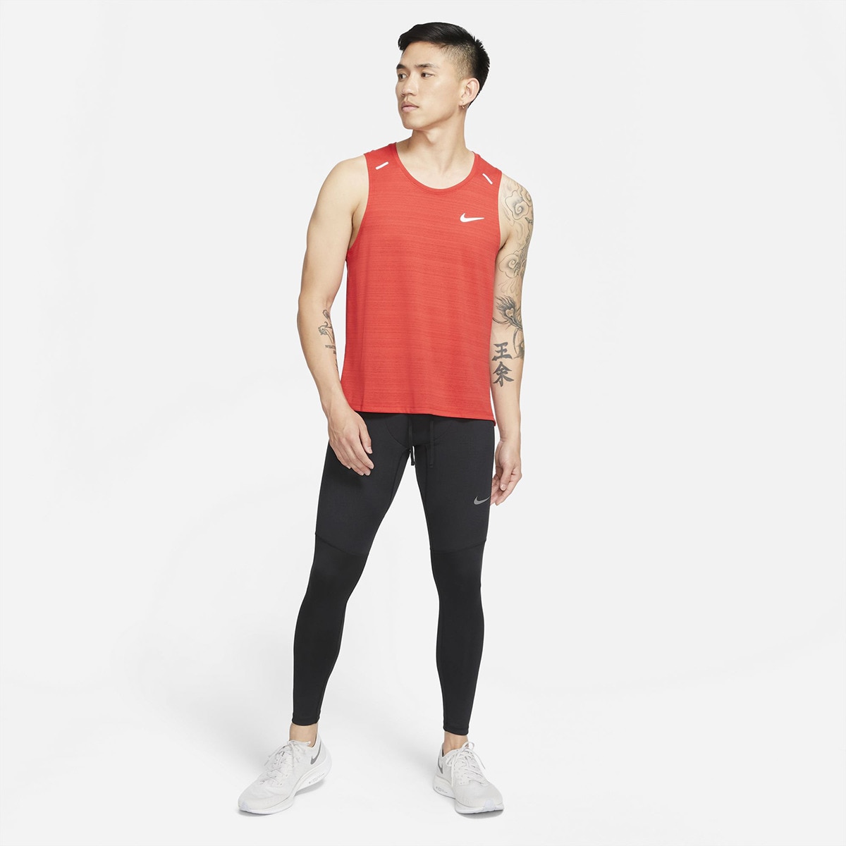 Leggings de homem Phenom Elite Preto / Cinzento-7