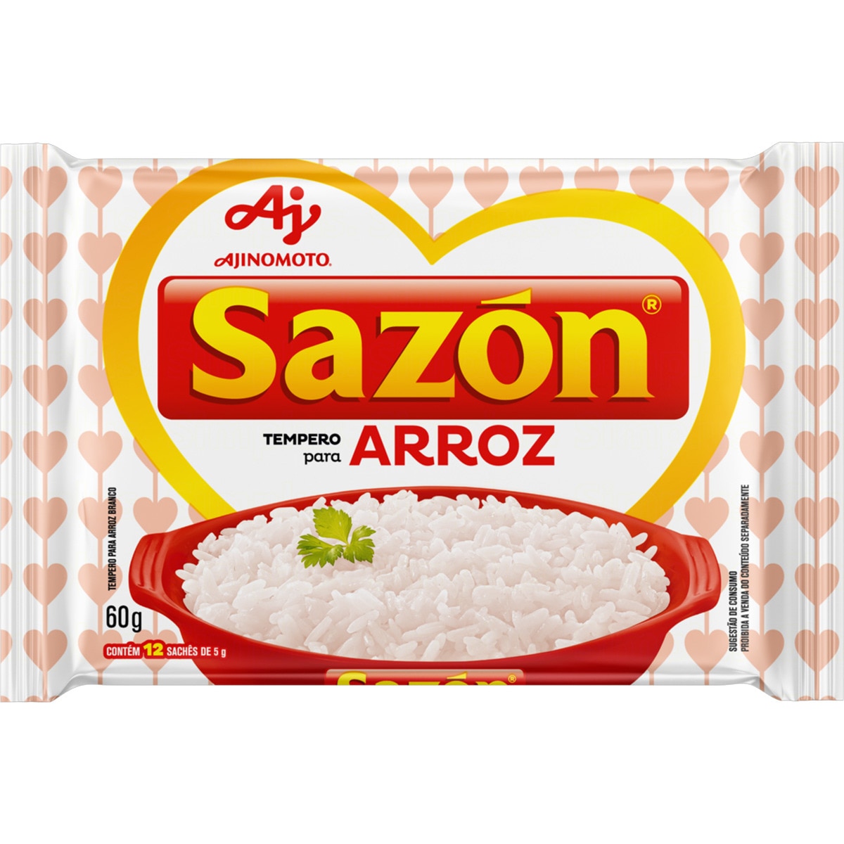 Tempero Pronto para Arroz com Sal embalagem 60 g