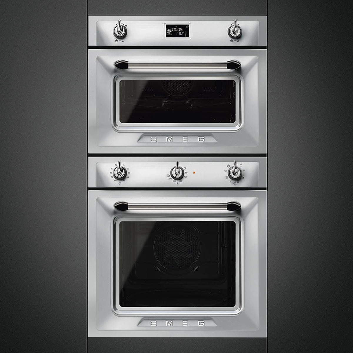 Forno Termoventilado Smeg Victoria SF6905X1 VaporClean de 70 Litros - Aço Inox Aço inoxidável-3