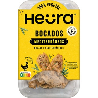 bocados mediterráneos 100% vegetal con aceite de oliva envase 160 g - Heura