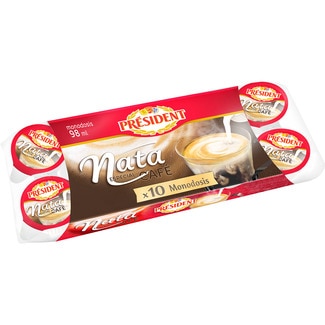 nata líquida especial café en dosis individuales estuche 10 unidades - President
