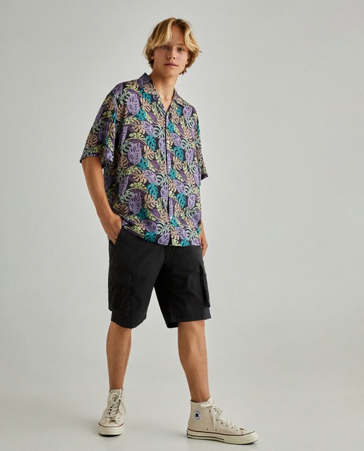 Bermuda tipo cargo de hombre gris oscuro · Green Coast · El Corte Inglés