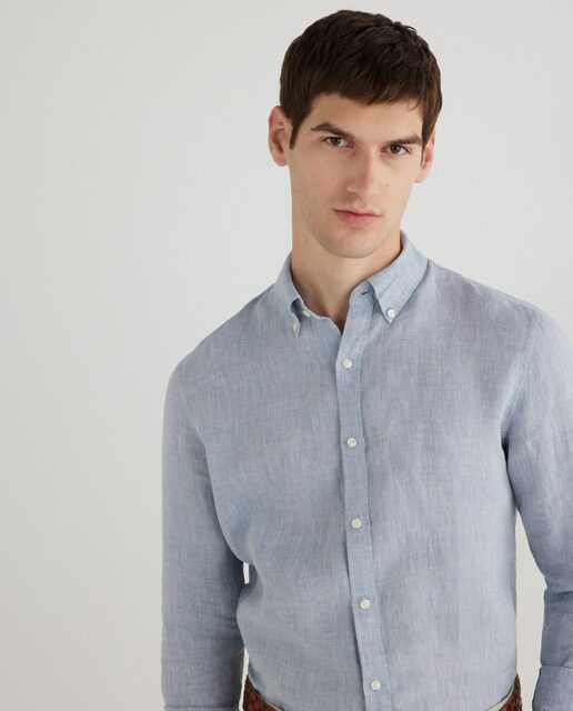 Camisa de hombre slim de lino · Michael Kors · El Corte Inglés