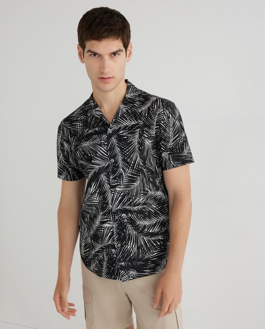 Camisa de hombre manga corta estampado palmeras · Michael Kors · El Corte  Inglés