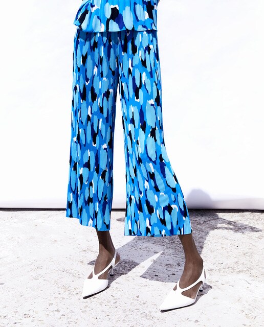 Pantalón plisado - Mujer | Pantalones