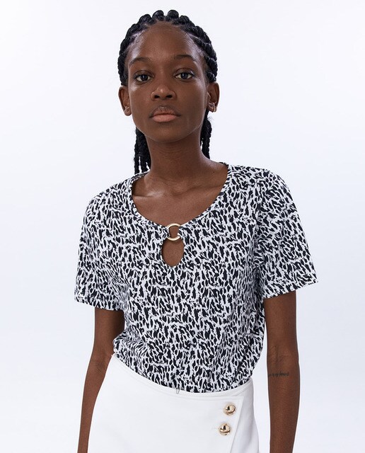 Camiseta arandela estampada · Sfera · El Corte Inglés