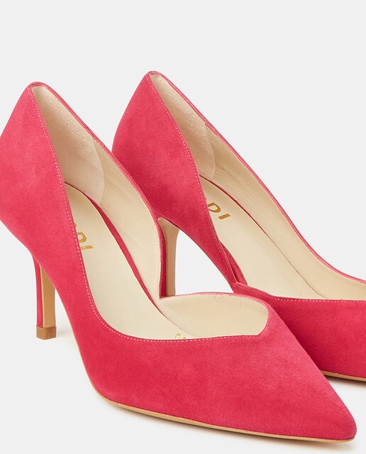 Zapatos de salón de mujer en ante fucsia con detalle ovalado · Lodi · El  Corte Inglés