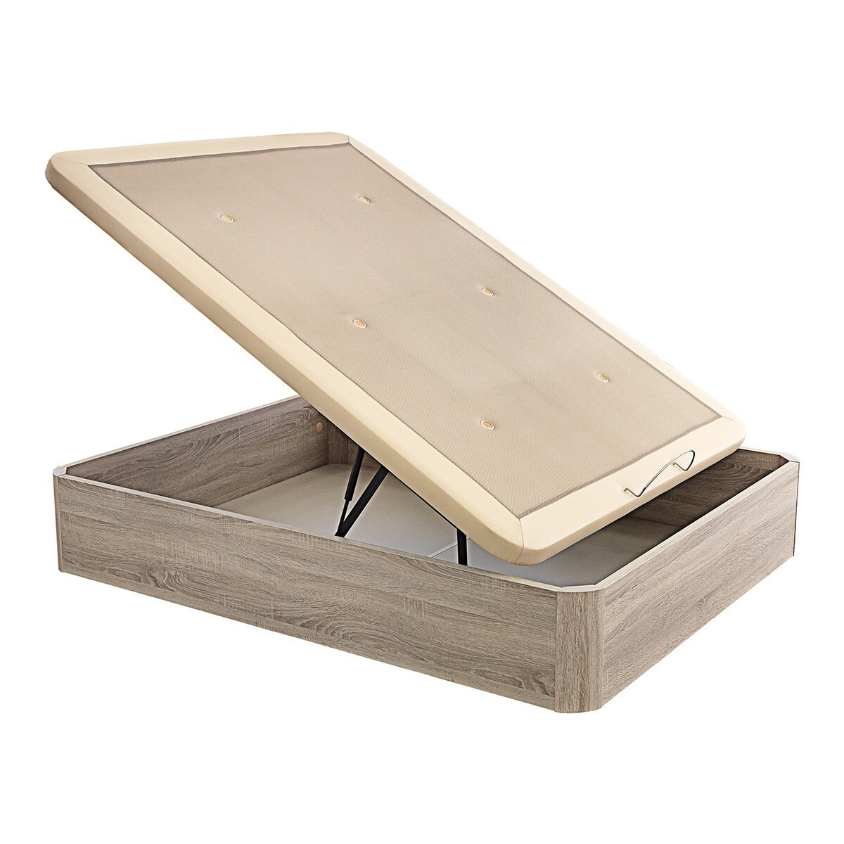 Canapé abatible de madera Evoque Tapas Partidas Relax Natural-1