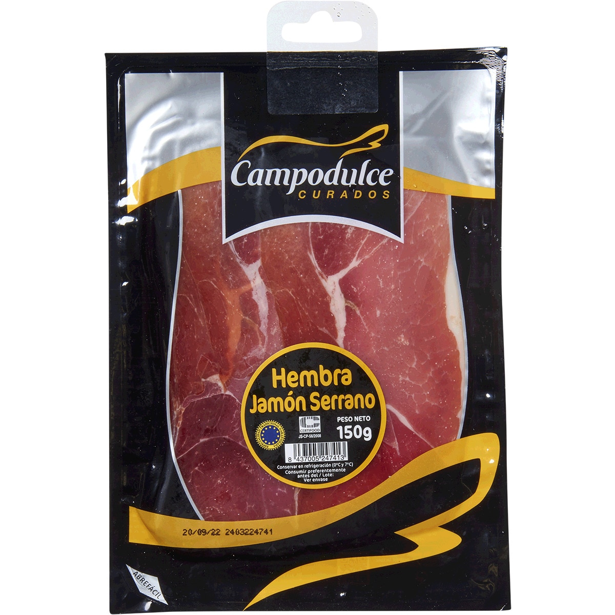 Presunto Serrano em Fatias unidade 150 g