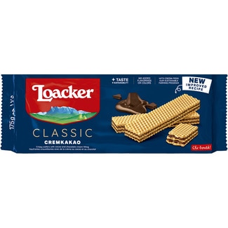 Bolachas Wafer com Cacau embalagem 175 g - Loacker