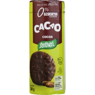 Bolachas Digestivas de Cacau embalagem 200 g - Santiveri