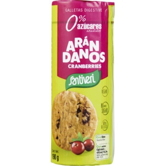 Bolachas Digestivas de Arandos embalagem 190 g - Santiveri