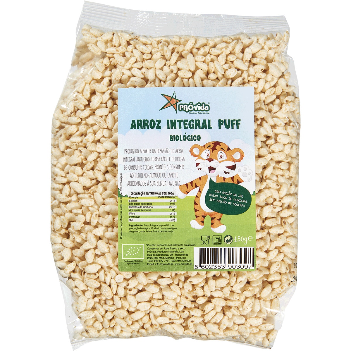 Arroz Puff Biológico embalagem 150 g
