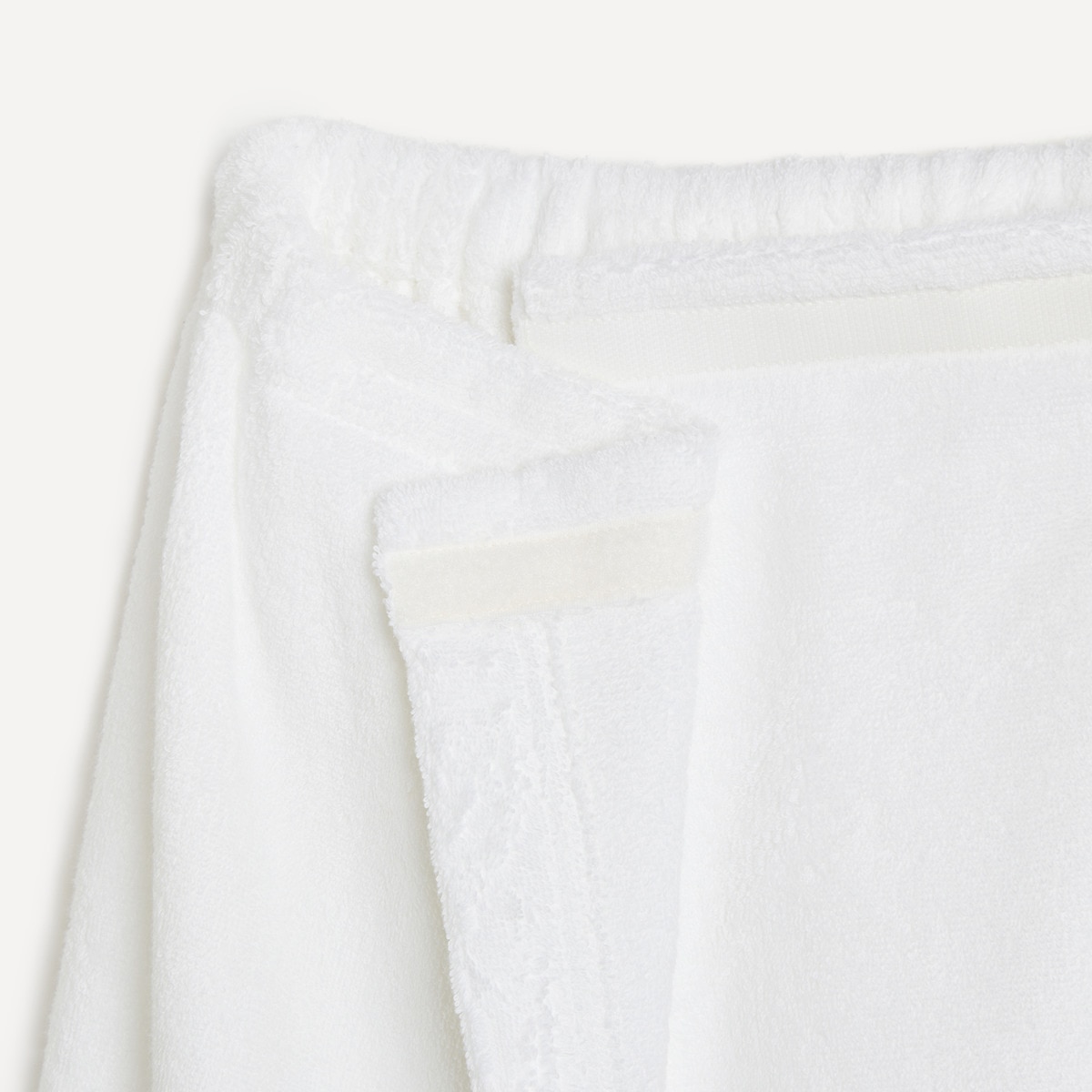 Saia de banho de tecido turco de algodão 450 g/m2 Kashmir Branco-3