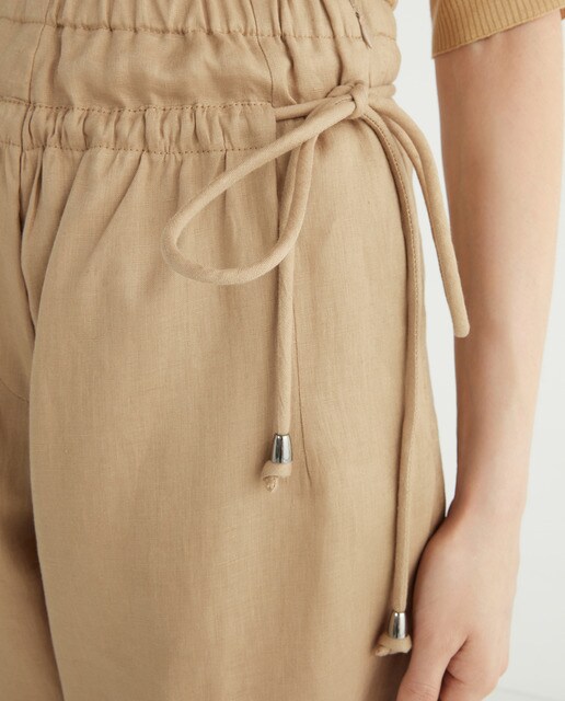 Pantalón de mujer en lino con goma en cintura · Emporio Armani · El Corte  Inglés