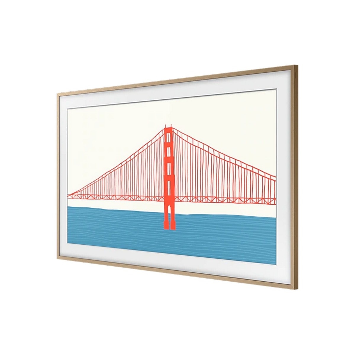 Moldura para TV Samsung The Frame 75" VG-SCFA75TKBXC - Madeira/TECA Castanho-2