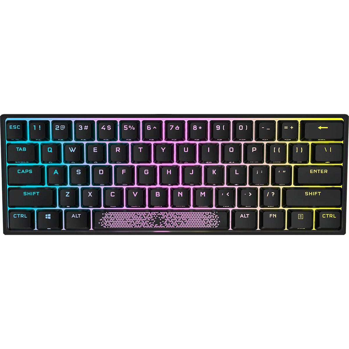 Teclado Mecânico Gaming Corsair K65 RGB Mini 60% Gaming Cherry MX Red PT - Preto 1