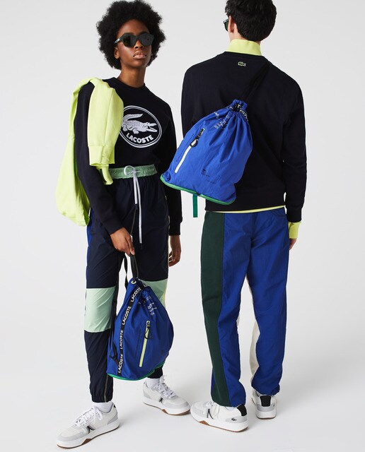 Mochila plegable en nylon con tira con inscripción de la marca · Lacoste · El  Corte Inglés