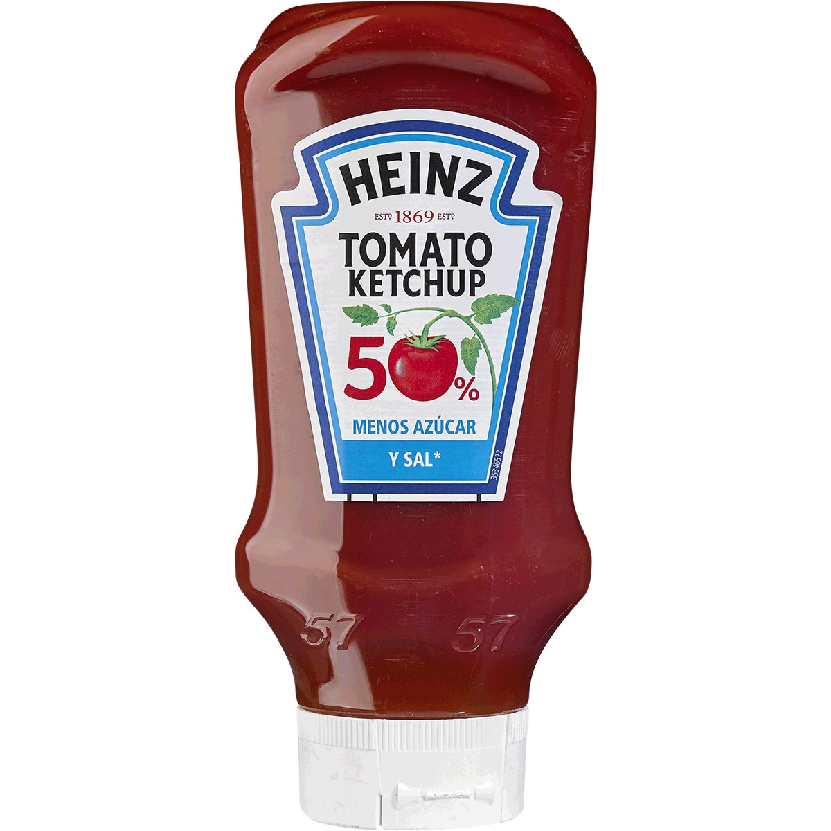 Ketchup 50% Menos Açúcares embalagem 555 g