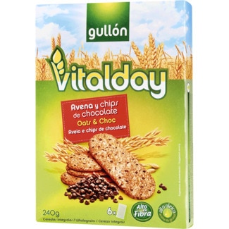 Bolachas de Aveia Vitalday com Pepitas de Chocolate embalagem 240 g - Gullón