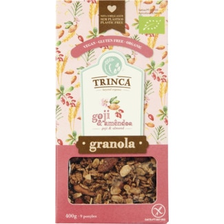Granola com Goji e Amêndoa Biológica sem Glúten embalagem 400 g - Trinca