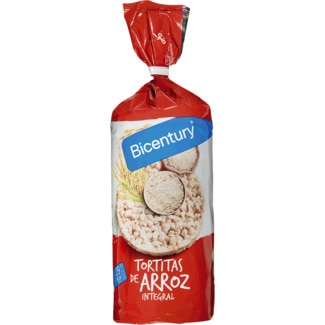 Tortitas de Arroz Integral embalagem 130 g - Bicentury Nackis