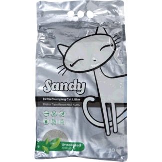 Areia para Gato Aglomerante embalagem 10 kg - Sandy