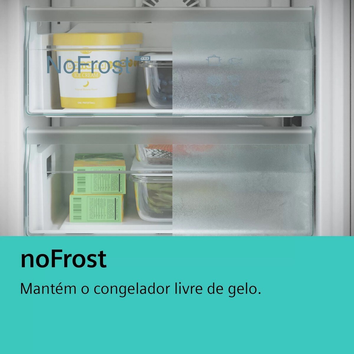 Frigorífico Combinado Siemens iQ500 KG49NAIBT No Frost HyperFresh de 203 cm - Inox-Easyclean Inox-8
