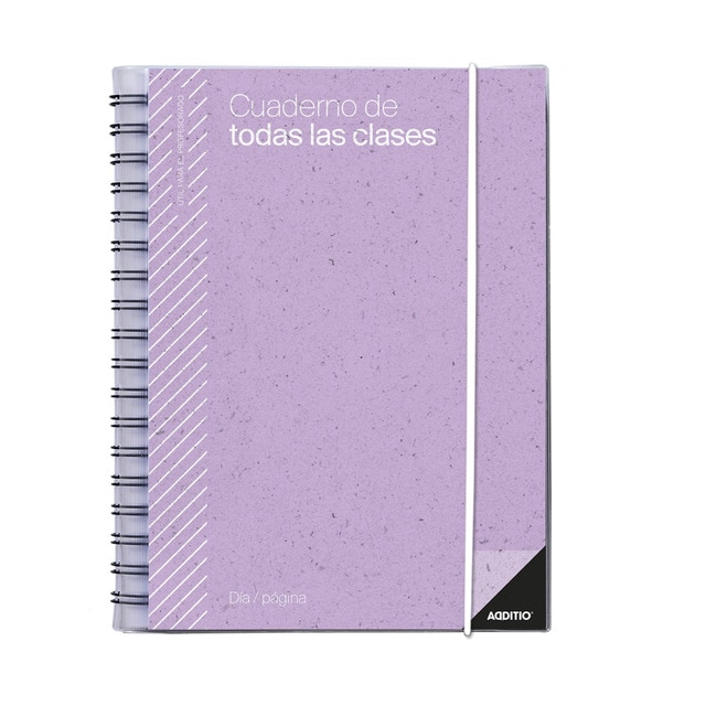 Imagen 0 de Cuaderno de Todas las Clases Día Página 17 x 24 cm Additio Lila Castellano