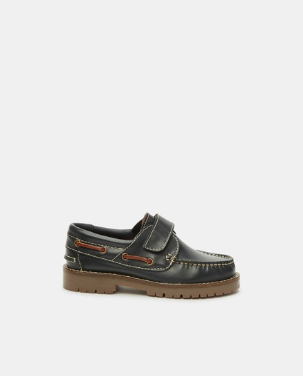 Náuticos de niños de piel con cierre adherente · Kids El Corte