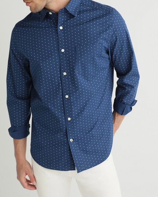 Imagen 0 de Camisa de hombre classic fit color azul