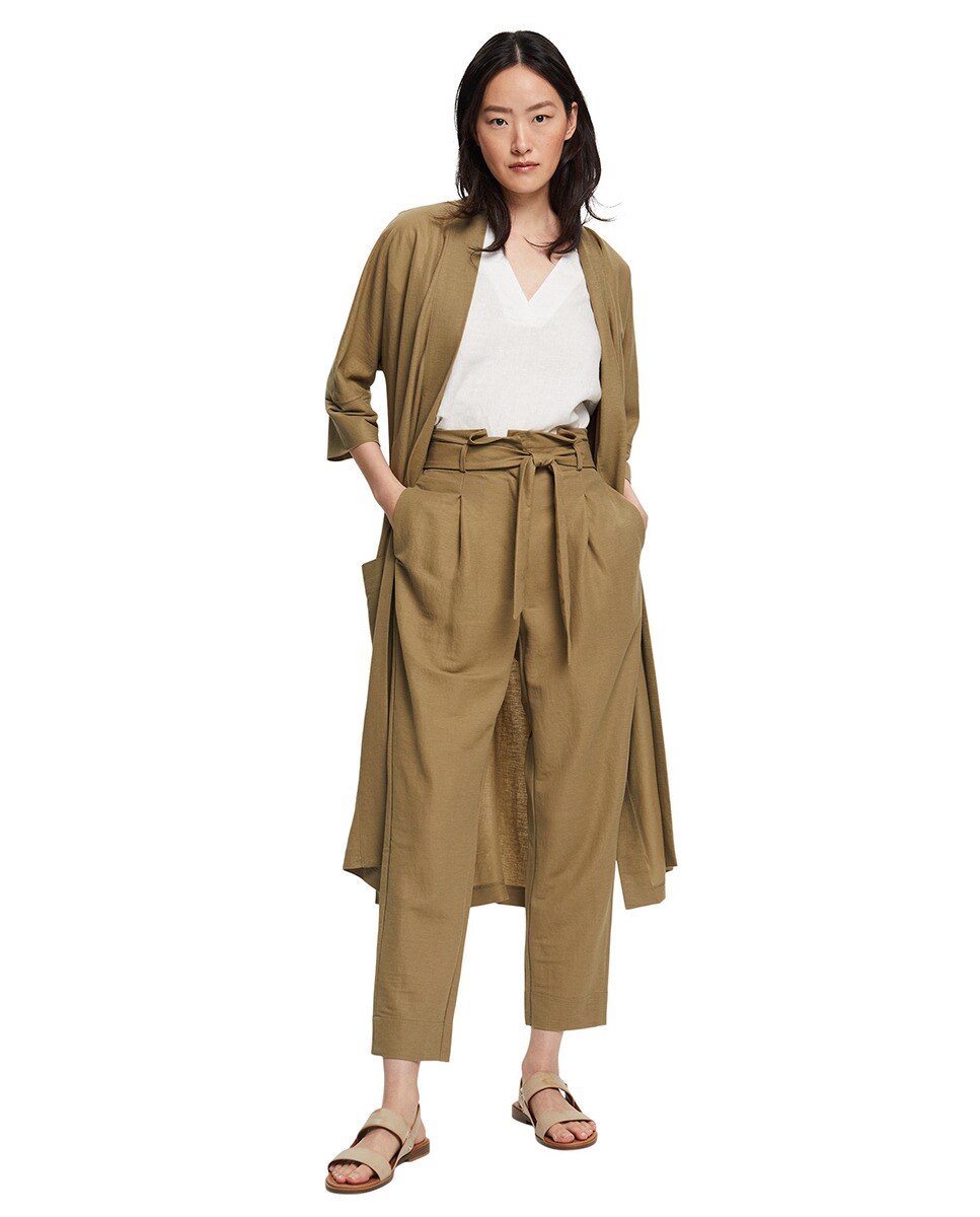 Pantalón de mujer paperbag viscosa · Esprit Collection · El Corte Inglés