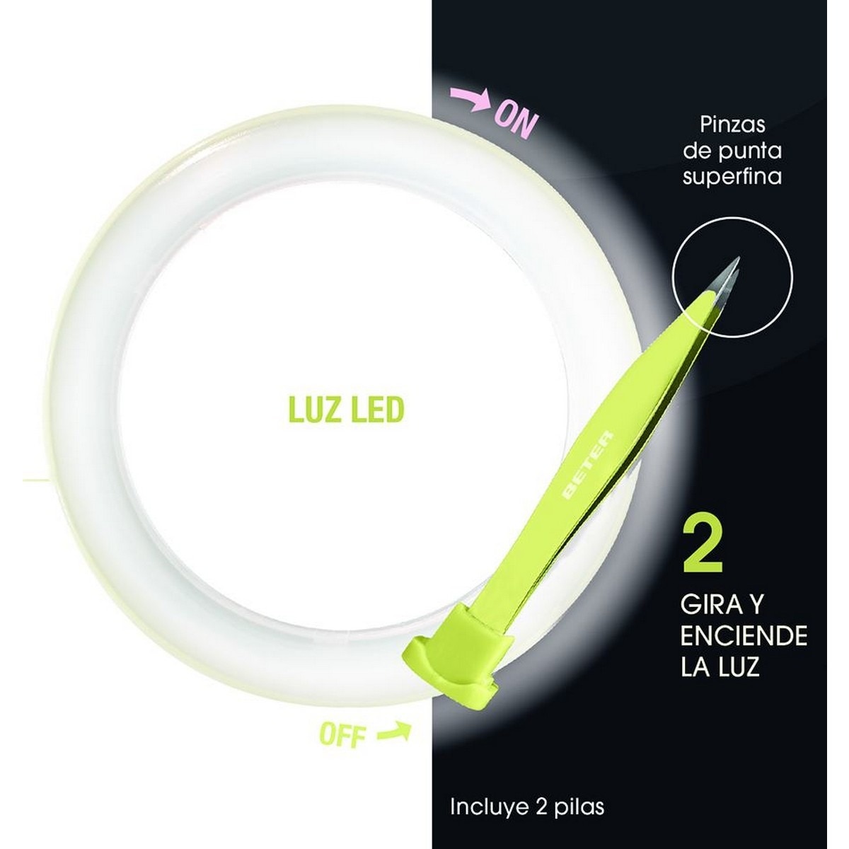Espelho Duplo com Pinça e Luz Led - 1 un. 7