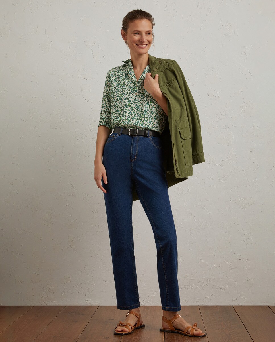 Jean semicigarette 5 poches