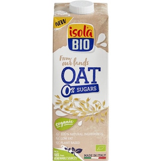 bebida de avena ecológica 0% azúcares brik 1 l - Isola Bio