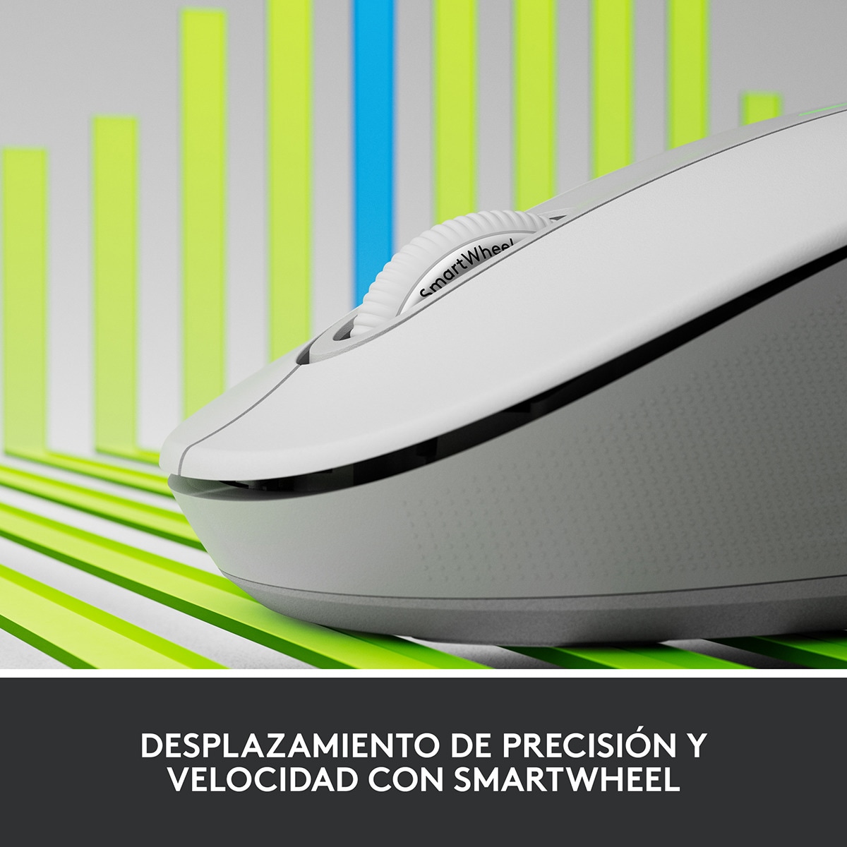 Ratón óptico inalámbrico Logitech Signature M650 Grande Blanco Blanco-2