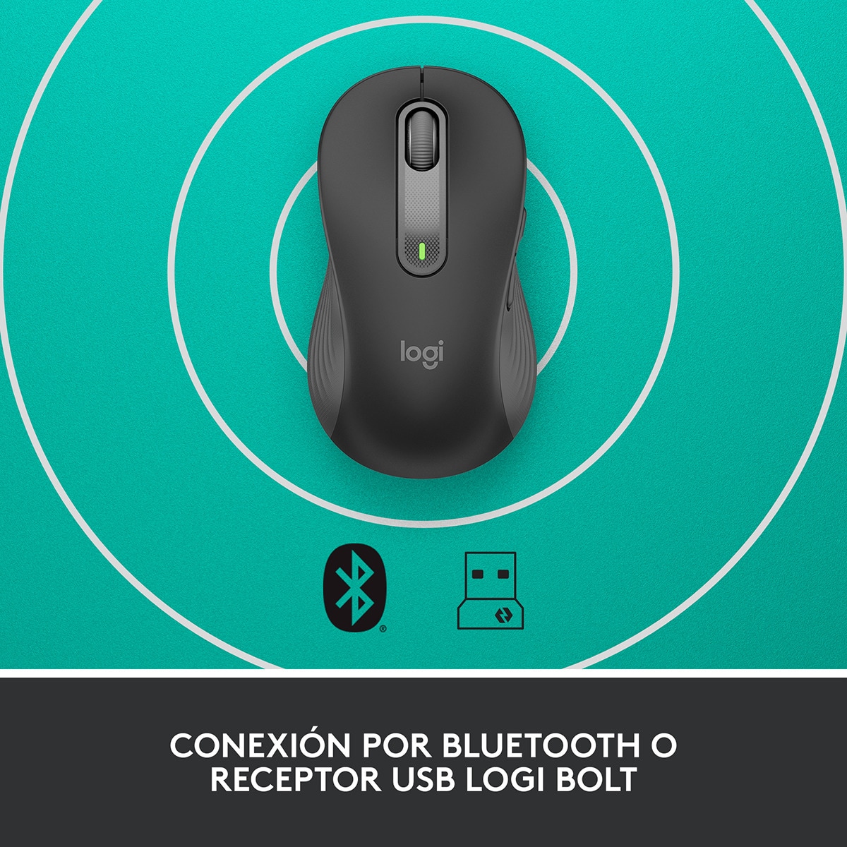 Ratón inalámbrico Logitech Signature M650 L LEFT Grafito Grafito-5