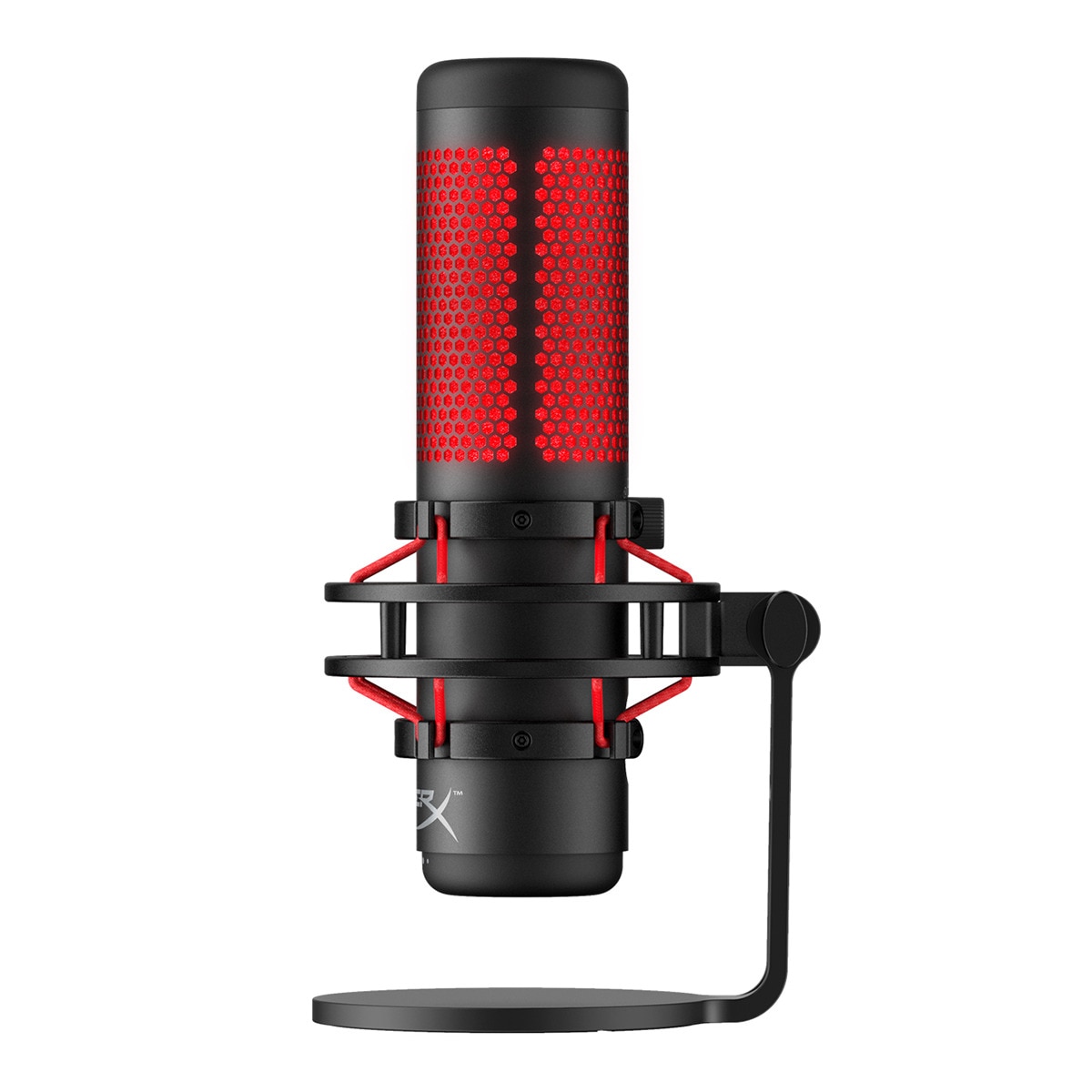Micrófono independiente HyperX QuadCast HX-MICQC-BK Rojo / Negro Rojo / Negro-3