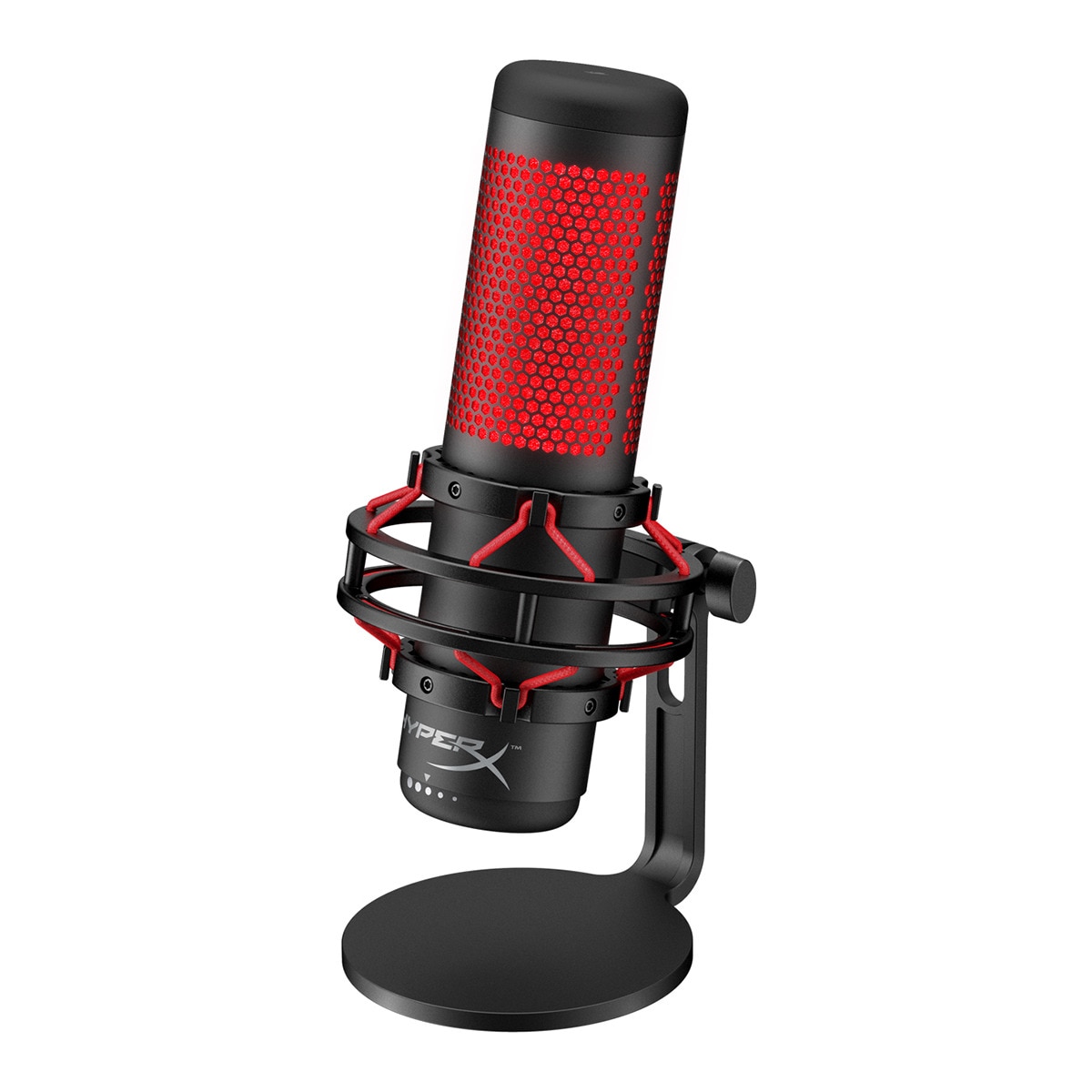 Micrófono independiente HyperX QuadCast HX-MICQC-BK Rojo / Negro Rojo / Negro-2