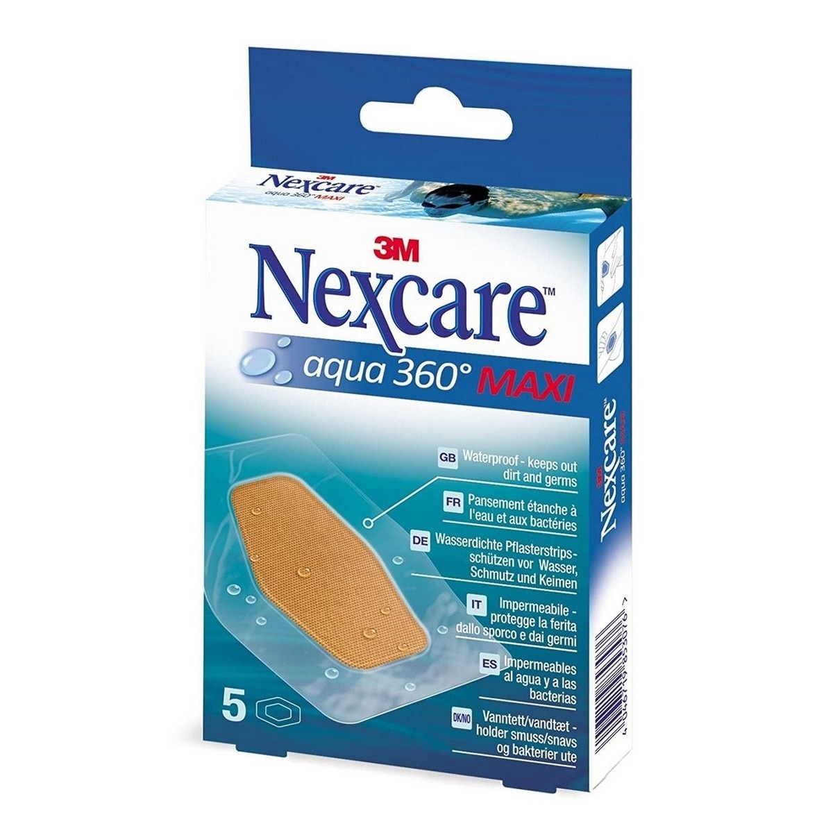 Imagem 0 de Pensos Nexcare Aqua 360 - 5 pensos
